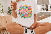 Vibrant Floral Mama PNG, a Seasonal Illustration by Canvas Craft (Thumbnail 3 of 6)