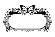 Butterfly Floral Frame SVG Bundle, an Illustration by Creativeshirt (Thumbnail 26 of 31)