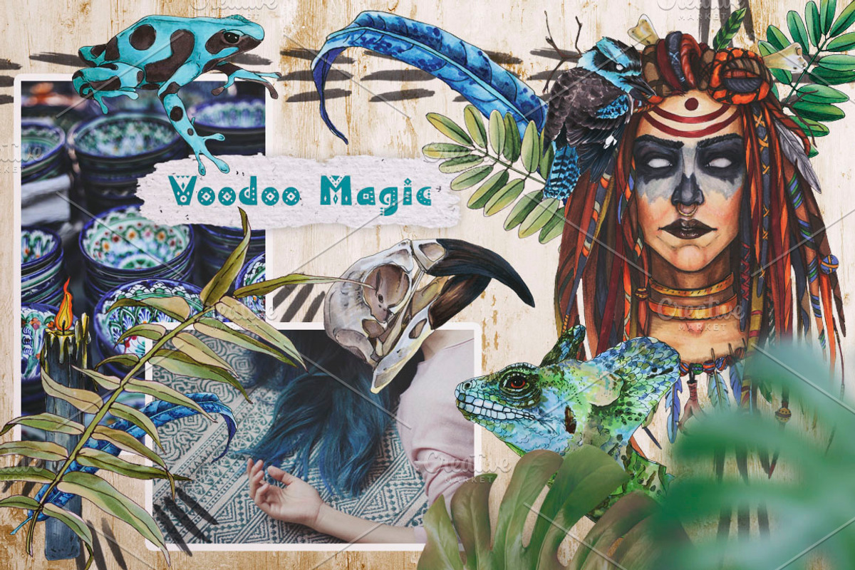 Voodoo Witch Set, an Illustration by Fluffy Unicorn (Photo 6 of 10)