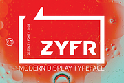 ZYFR - VINTAGE/MODERN DISPLAY FONT, a Sans Serif Font by GESTALT (Thumbnail 1 of 11)