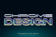 Chrome glassy Editable text effect, a Layer Style Add-On by mdmijanur0187 (Thumbnail 1 of 2)