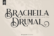 Brachella Drumal, a Font by Aluyeah Studio (Thumbnail 1 of 16)