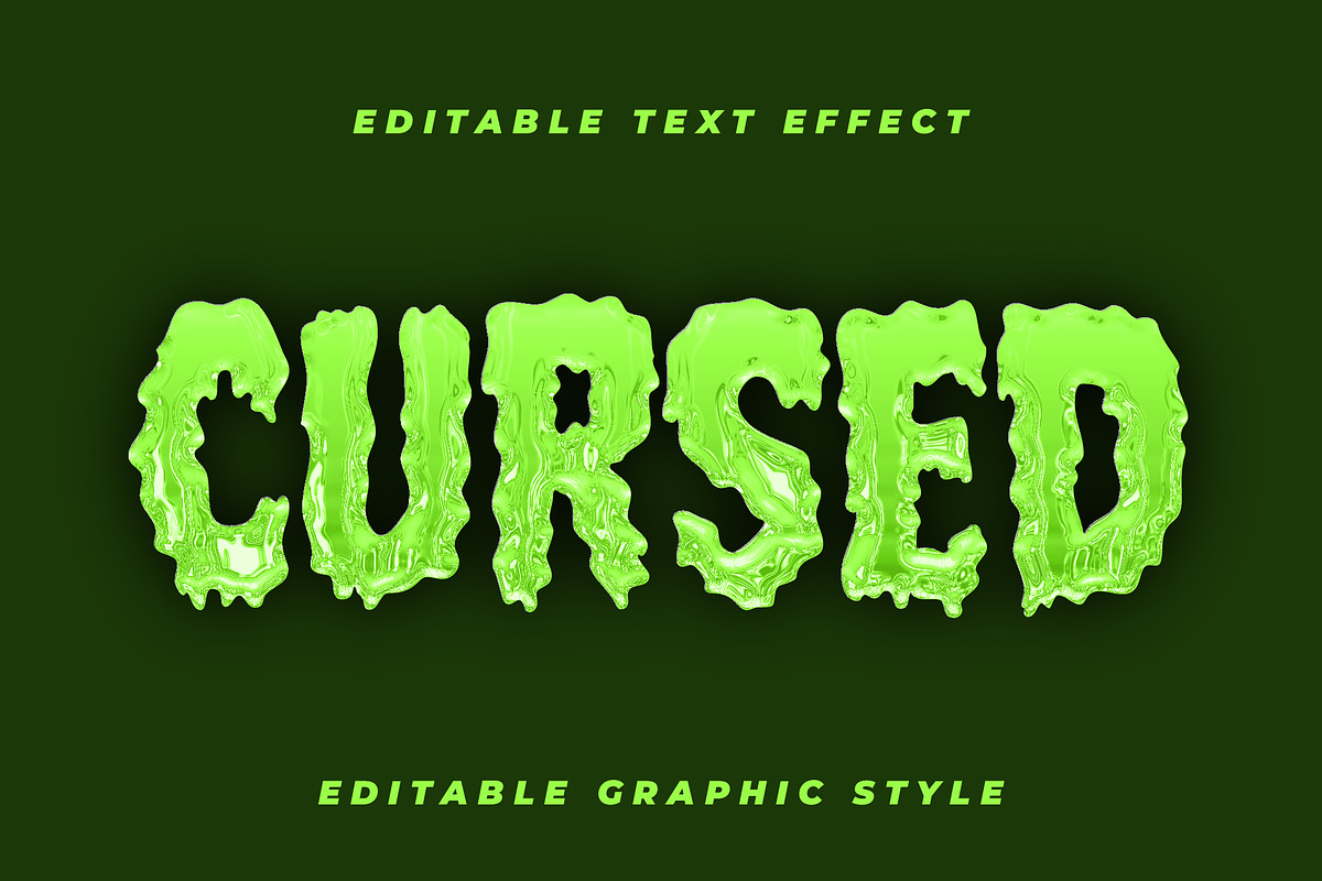Slime Horror Text Effect preview 3