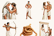Egyptian Watercolor Clipart Bundle, an Object Illustration by BusyDaydesign (Thumbnail 3 of 9)