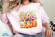 Fall Pumpkin Striped PNG, a Seasonal Illustration by Daily.Designs (Thumbnail 3 of 5)