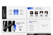 Minimalist Blue PowerPoint Template, a Presentation Template by SKY CREATION (Thumbnail 4 of 6)