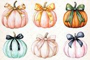 Pumpkins Watercolor PNG, an Illustration by Libby Wishes (Thumbnail 4 of 7)