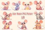Cute animal collection 400 PNG, an Animal Illustration by DesignFolioHub (Thumbnail 7 of 34)