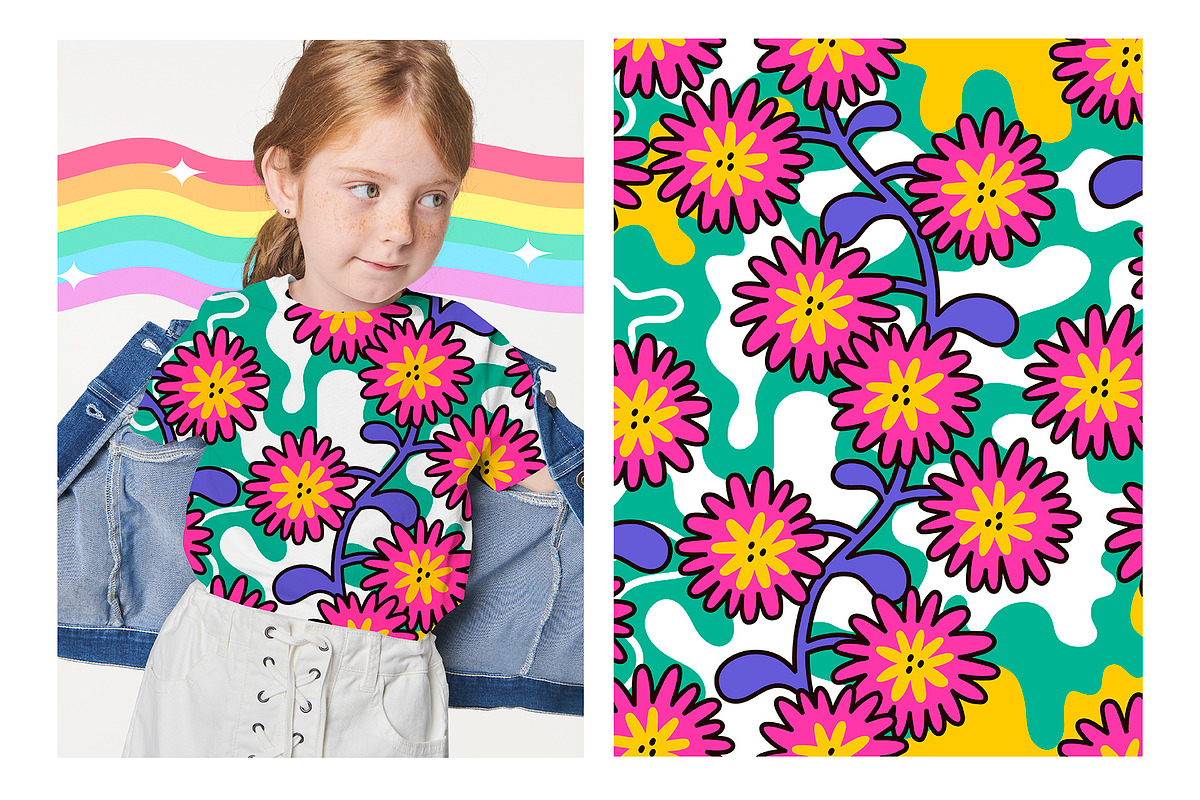 OPTIMISM | patterns pack, a Pattern Graphic by Nastya Tkachova (Photo 2 of 6)