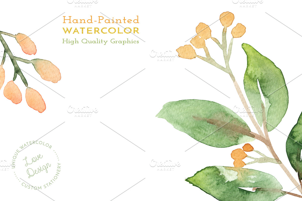 Floral Watercolor Wedding Suite, an Invitation Template by Love Design (Photo 15 of 15)