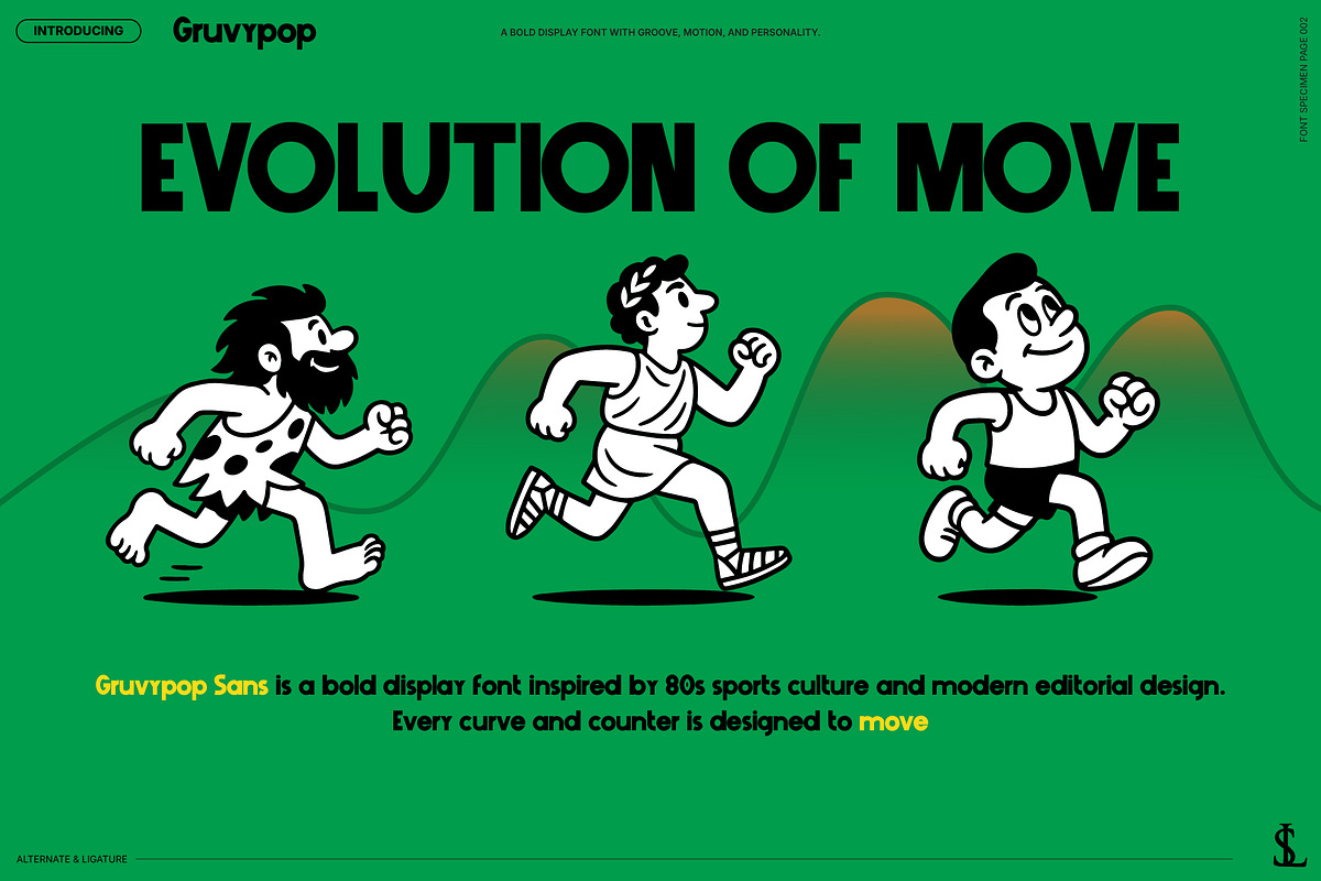 Gruvy Pop Sans, a Sans Serif Font by Sundaylab (Photo 2 of 11)