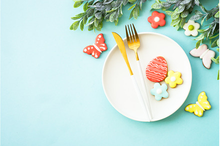 Easter table setting, Easter food, a Food & Drink Photo by Nadia-nb