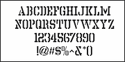 Stencil Chamfer JNL, a Slab Serif Font by Jeff Levine Fonts (Thumbnail 3 of 5)