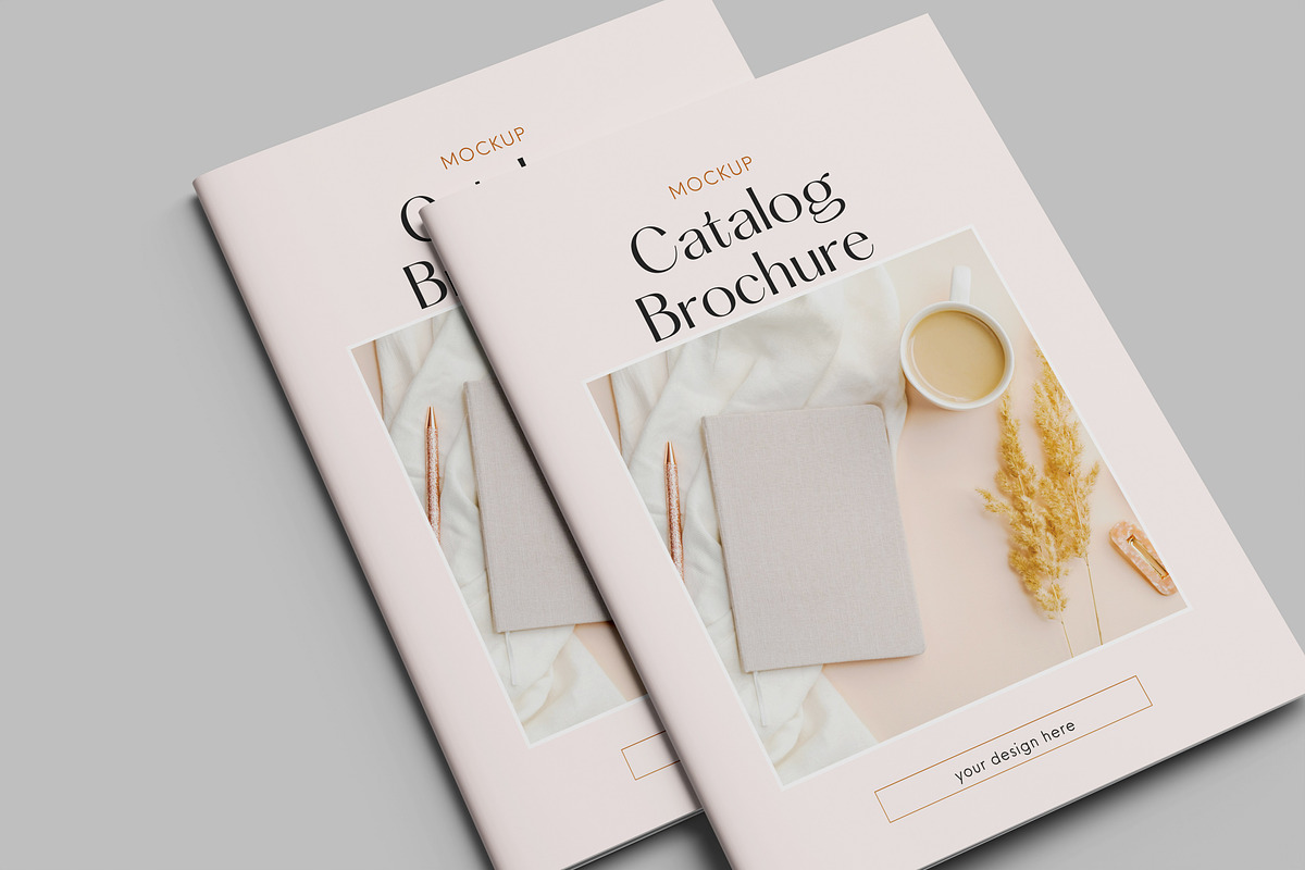 A4 Brochure Mockups, a Books & Magazine Mockup by Ataku Design (Photo 6 of 6)