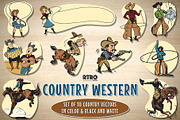RTRO Country Western 1, an Illustration by RTRO Stock (Thumbnail 1 of 5)