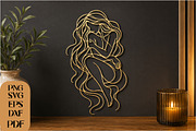 Elegant Woman Line Art PNG, an Object Graphic by DreamCafeArt (Thumbnail 1 of 4)
