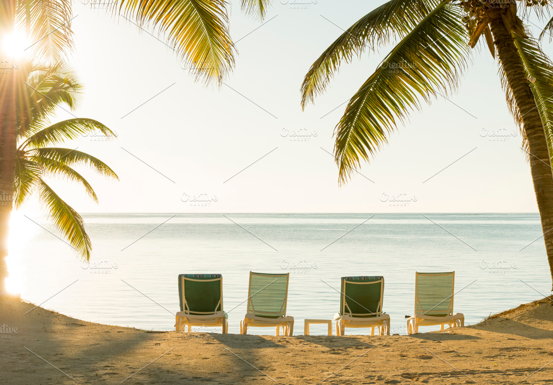 Beach Holiday Deckchairs, a Holiday Photo by THP Creative