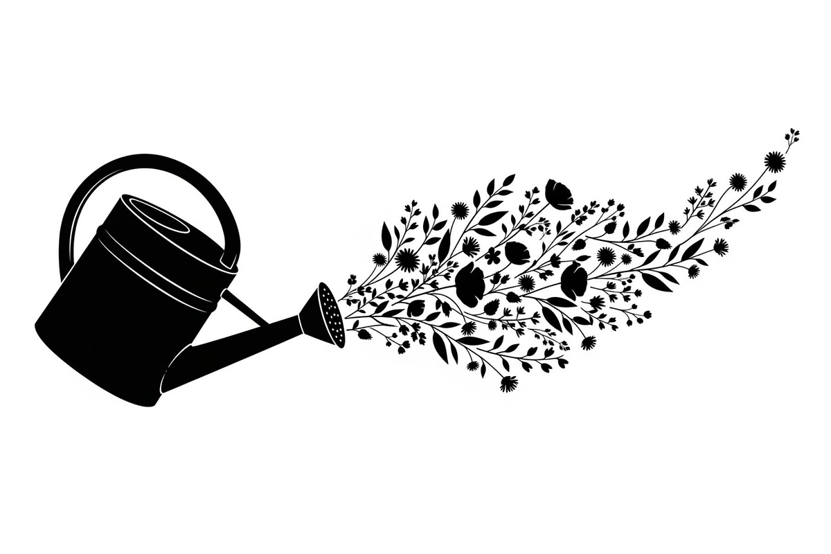 Floral Watering Can Design Bundle, an Illustration by Gaye Art (Photo 27 of 31)