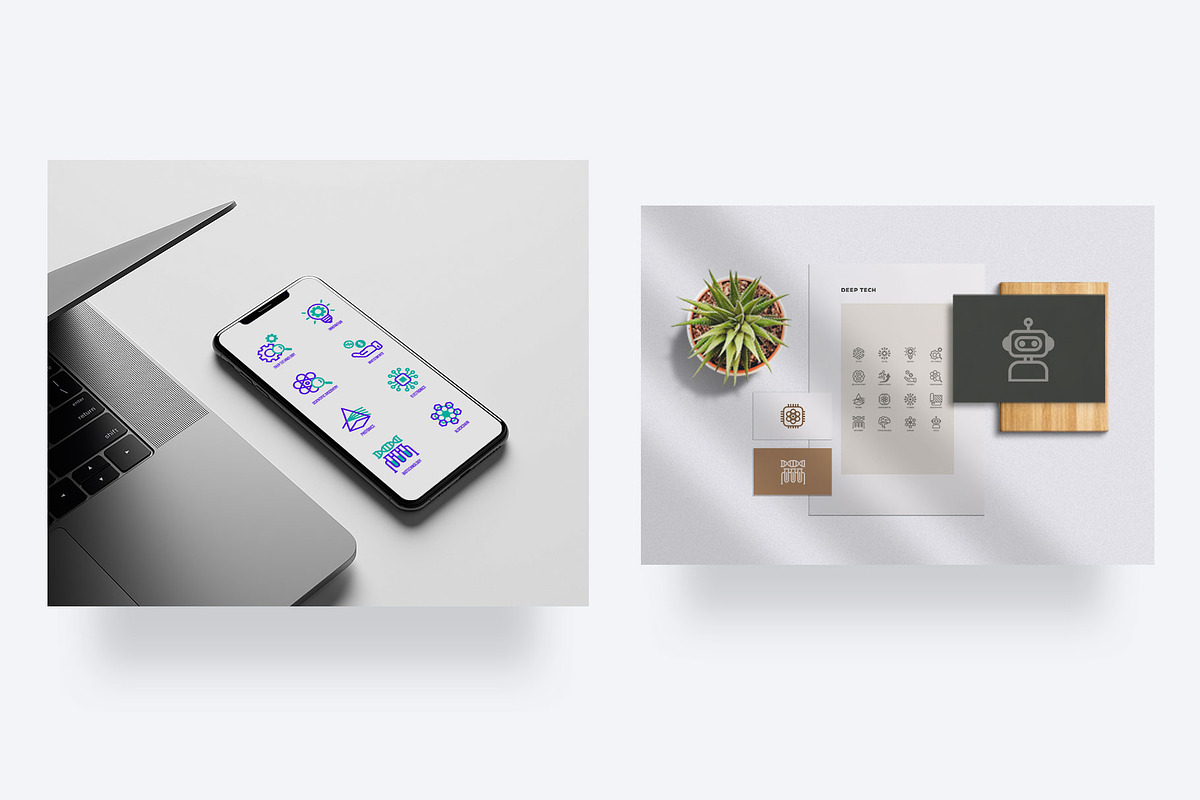 Deep Tech | 32 Icons Set, an Outline Icon by Marina Silence (Photo 7 of 17)