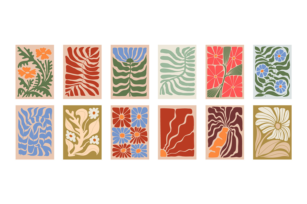 Vintage Flower Blocks Art Print, a Decorative Illustration by Vesvocrea (Photo 5 of 5)