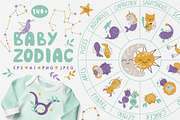 Baby zodiac. Astrology for kids, an Animal Illustration by RinaKustova (Thumbnail 1 of 12)