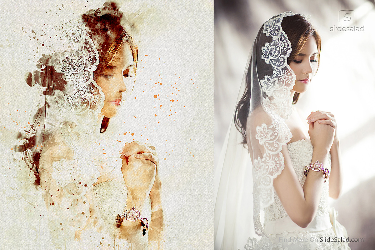 Watercolor Photoshop Mock-ups, an Action Add-On by SlideSalad (Photo 34 of 36)