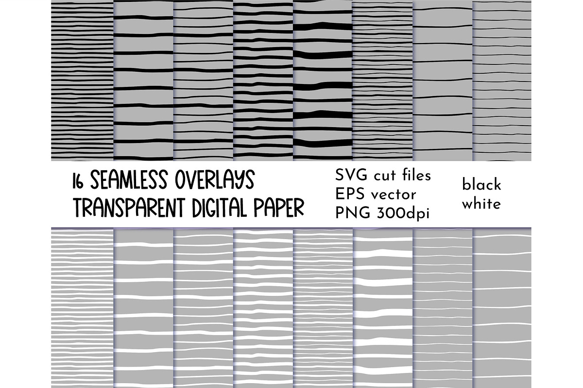 Stripes pattern overlays bundle, a Pattern Graphic by AvaAva (Photo 1 of 9)