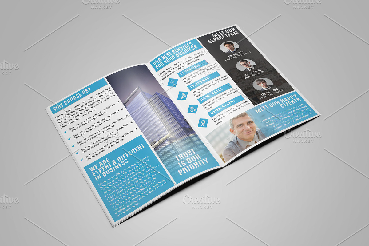 Corporate Bi Fold Brochure Template, a Brochure Template by Alice_s (Photo 5 of 8)