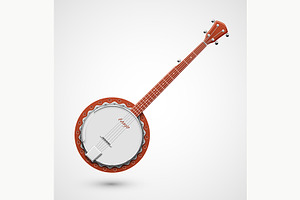 Isolated Banjo, an Object Graphic by Elymas