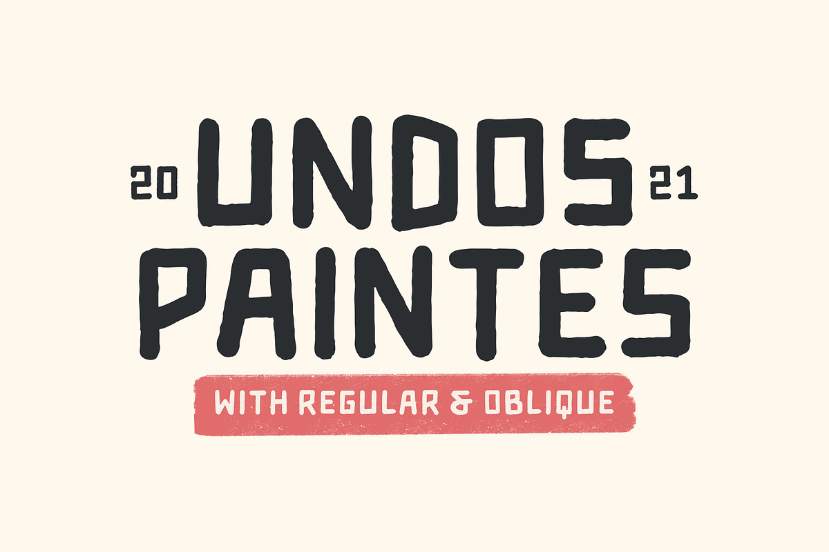 Undos Paintes Font, a Sans Serif Font by trustha (Photo 1 of 15)