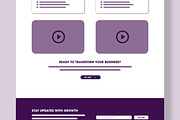 Modern Wireframe Landing Page, a Wireframe Template by MightyDesign (Thumbnail 5 of 9)