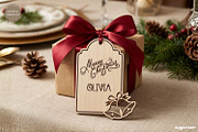 Christmas Gift Tag SVG Bundle, a Decorative Illustration by svgocean (Thumbnail 16 of 17)