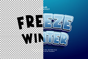 Text Effect Freeze Winter, a Layer Style Add-On by Navy Graphic (Thumbnail 2 of 2)