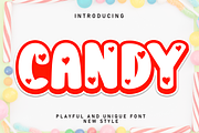 Candy | Script Font, a Script Font by Scratchones (Thumbnail 1 of 8)