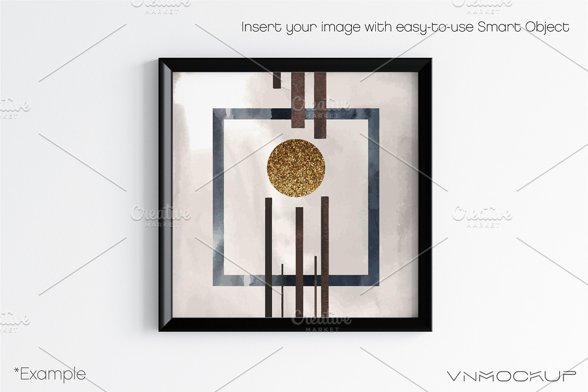 Black Frames Bundle - 20 Mockups, a Print Template by VNmockup (Photo 2 of 9)
