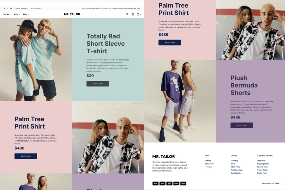 Online Shop Fashion WP Theme, a WordPress Template by UInstrument (Photo 1 of 9)