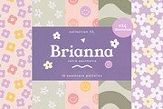 Brianna Retro Seamless Patterns, a Pattern Graphic by Emilie Cliche (Thumbnail 1 of 8)