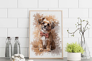 Puppy Photo to Painting Effect, an Action Add-On by MRI STUDIO (Thumbnail 3 of 15)