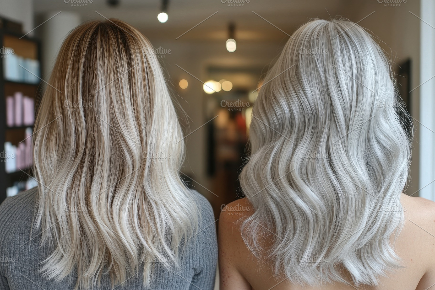 Women with long hairstyles showcase, a Photo by Tanuart