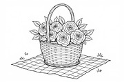Spring Flower Coloring Art, an Illustration by hafijul (Thumbnail 6 of 9)