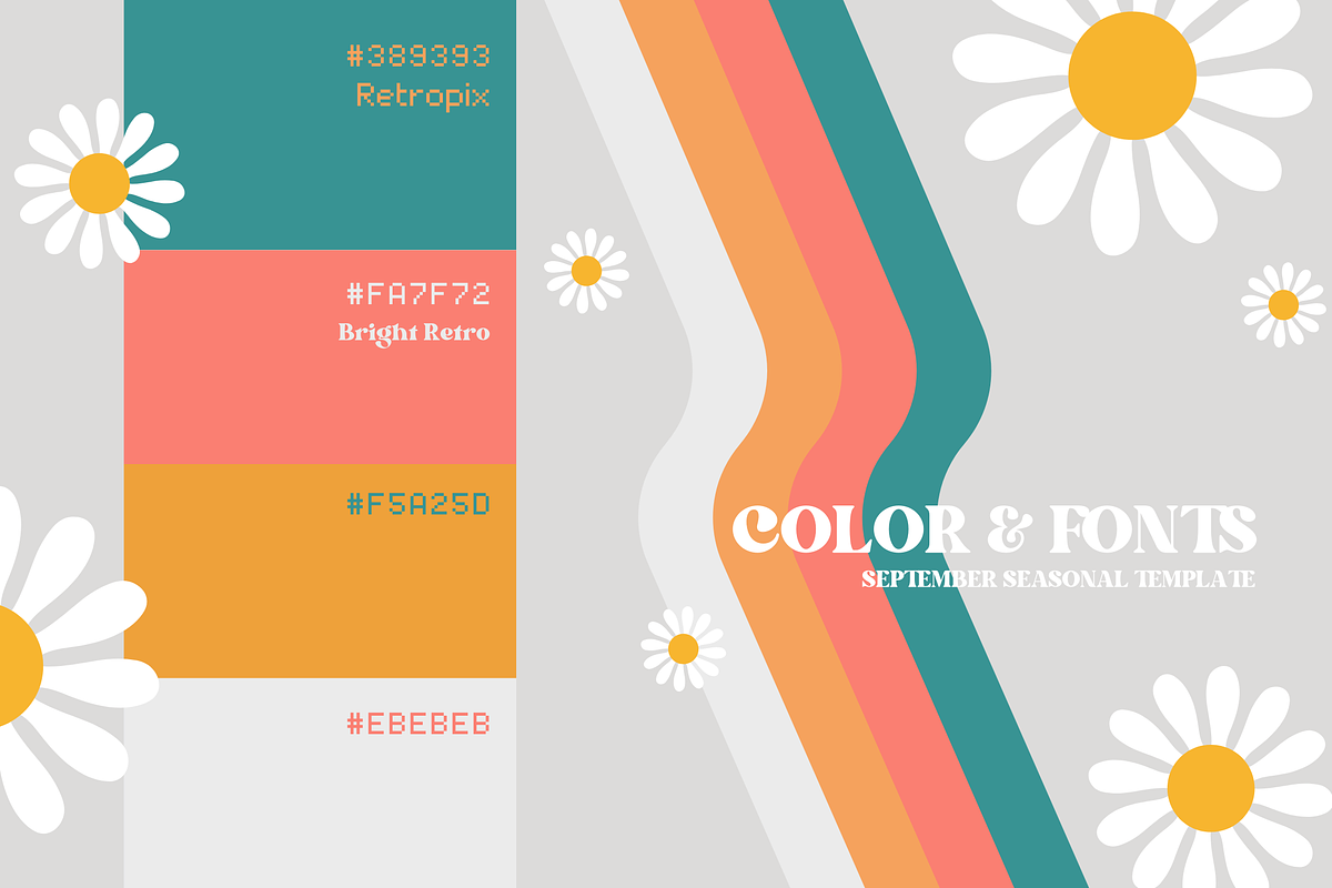 Retro + Colorful Canva Template, a Social Media Template by Moodwave Studio (Photo 4 of 10)