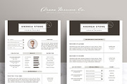 Professional Resume Template RE003, a Resume Template by Draca Design Co (Thumbnail 2 of 4)