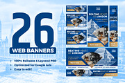 Banners Pack 26 sizes for Google Ads, a Templates & Theme by Better Be a Designer (Thumbnail 1 of 6)