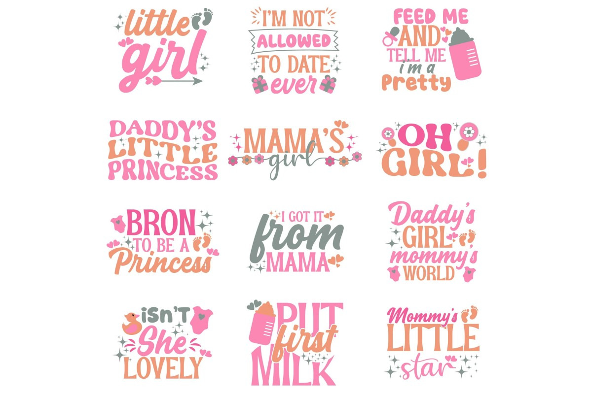Baby Quotes SVG PNG Bundle, an Object Graphic by Digi_Design_World (Photo 2 of 3)