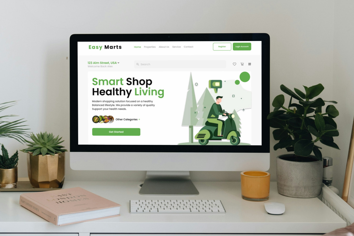 Easy Marts - Grocery Landing Page, a Landing Page Template by twinstd (Photo 5 of 5)