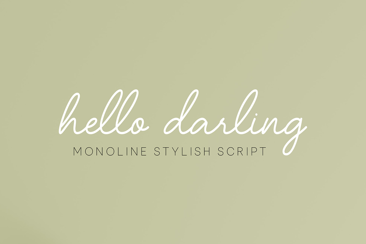 Helloco - Monoline stylish script, a Script Font by Fontcastle (Photo 5 of 5)