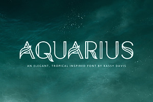 Aquarius – A Tropical Font Family