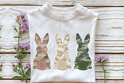 Camouflage Easter Bunny Sublimation, an Illustration by CraftArtStudio (Thumbnail 3 of 4)