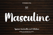 Masculine | Script Font, a Script Font by Scratchones (Thumbnail 1 of 8)