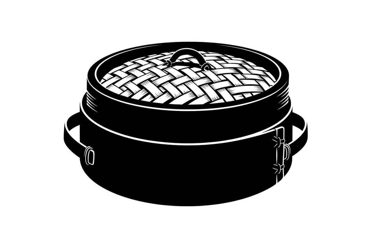 Vintage Bamboo Steamer Silhouette, a Graphic by musafir_fashion (Photo 8 of 14)